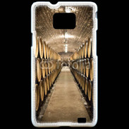 Coque Samsung Galaxy S2 Cave tonneaux de vin