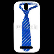 Coque HTC One SV Cravate bleue