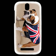 Coque HTC One SV Bulldog anglais en tenue