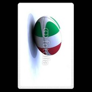 Etui carte bancaire Ballon de rugby Italie