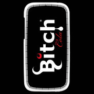 Coque HTC One SV Bitch Cola fond noir