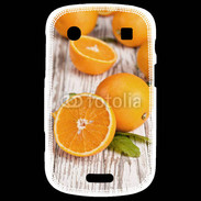 Coque Blackberry Bold 9900 Belles oranges sur fond en bois