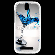 Coque HTC One SV Cocktail bleu lagon 5