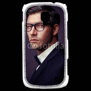 Coque Samsung Galaxy Ace 2 Homme charmant en costume et lunettes