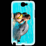 Coque Samsung Galaxy Note 2 Bisou de dauphin