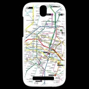 Coque HTC One SV Plan de métro de Paris
