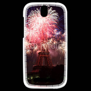 Coque HTC One SV Feux d'artifice Tour Eiffel