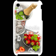 Coque iPhone 3G / 3GS Champagne et fraises