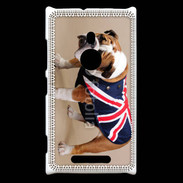 Coque Nokia Lumia 925 Bulldog anglais en tenue