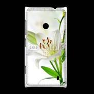Coque Nokia Lumia 520 Fleurs de Lys blanc