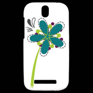 Coque HTC One SV fleurs 2