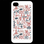 Coque iPhone 4 / iPhone 4S Adishatz All Over Rugby YM