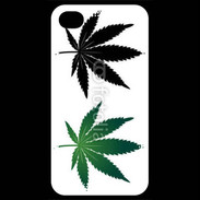 Coque iPhone 4 / iPhone 4S Double feuilles de cannabis