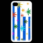 Coque iPhone 4 / iPhone 4S Drapeau Uruguay cannabis