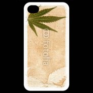Coque iPhone 4 / iPhone 4S Fond cannabis vintage