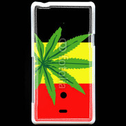 Coque Sony Xperia T Drapeau allemand cannabis
