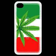 Coque iPhone 4 / iPhone 4S Drapeau italien cannabis