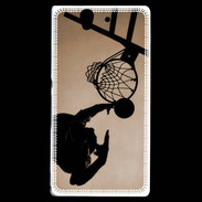 Coque Sony Xperia Z Basket en noir et blanc