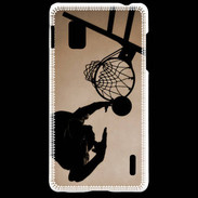 Coque LG Optimus G Basket en noir et blanc