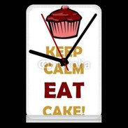 Pendule de bureau Keep calm eat cake