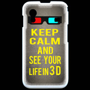 Coque Samsung ACE S5830 Keep Calm and See your life 3D Gris