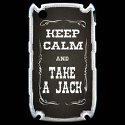 Coque Blackberry 8520 Keep Calm and Take Jack Gris