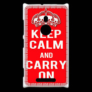 Coque Nokia Lumia 925 Keep Calm Carry on Rouge