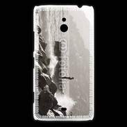 Coque Nokia Lumia 1320 Pêcheur noir et blanc