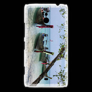 Coque Nokia Lumia 1320 DP Barge en bord de plage 2