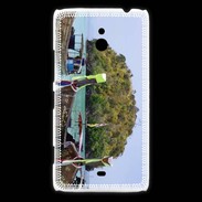 Coque Nokia Lumia 1320 DP Barge en bord de plage