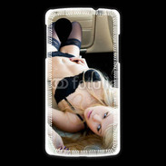 Coque LG Nexus 5 Femme sexy blonde à l'intérieur d'une voiture