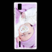 Coque Huawei Ascend P2 Amour de bébé en violet