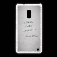 Coque Nokia Lumia 620 Aimer Gris Citation Oscar Wilde