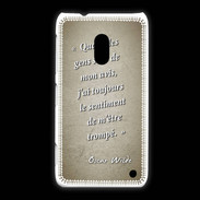 Coque Nokia Lumia 620 Avis gens Sepia Citation Oscar Wilde