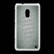 Coque Nokia Lumia 620 Avis gens Vert Citation Oscar Wilde