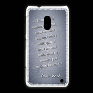 Coque Nokia Lumia 620 Bons heureux Bleu Citation Oscar Wilde
