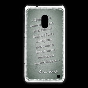 Coque Nokia Lumia 620 Bons heureux Vert Citation Oscar Wilde