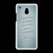 Coque HTC One Mini Expérience Turquoise Citation Oscar Wilde