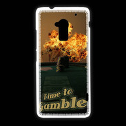 Coque HTC One Max Poker flamme