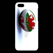 Coque iPhone 5C Ballon de rugby Pays de Galles