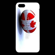 Coque iPhone 5C Ballon de rugby Canada