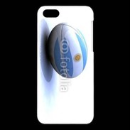 Coque iPhone 5C Ballon de rugby Argentine