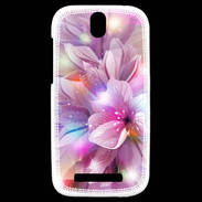 Coque HTC One SV Design Orchidée violette