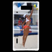 Coque LG Optimus L7 Beach Volley féminin 50