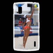 Coque LG Nexus 4 Beach Volley féminin 50