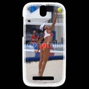 Coque HTC One SV Beach Volley féminin 50
