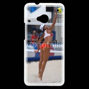 Coque HTC One Beach Volley féminin 50