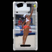 Coque Sony Xperia M Beach Volley féminin 50
