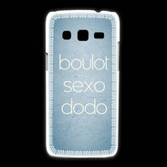Coque Samsung Galaxy Express2 Boulot Sexo Dodo Bleu ZG