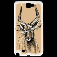 Coque Samsung Galaxy Note 2 Antilope mâle en dessin